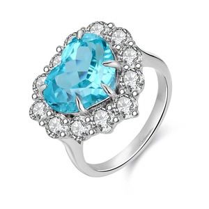 Bague de fiançailles unique en argent 925 avec diamant de laboratoire pour femme, élégante bague solitaire, bijoux de mariage de luxe - Product Image 2