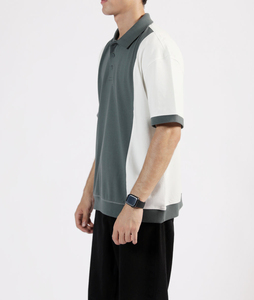 Camiseta de Golf de Manga Corta para Hombre, Corte Regular, Jersey Sólido, 100% Algodón/Poliéster, Ajuste Cómodo y Delgado - Product Image 2