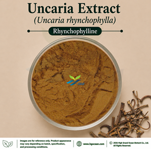 Extrait naturel d'Uncaria (Uncaria rhynchophylla) de qualité alimentaire, rhynchophylline standardisée à 15 % et 20 %, fourni directement par l'usine HGO - Product Image 1