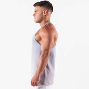 <b>Men's</b> Casual Knitted 100% Polyester O-Neck Solid Printed Tank Tops Stringer Vests-Plus Size Gym Running <b>Singlet</b> Breathable - Product Image 5