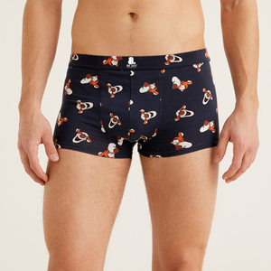 Pakistan Manufacturing Men's Underwear Customized Logo Cotton Briefs <b>Boxer</b> Shorts Different Colors Low-Rise Printed Breathable - Product Image 3