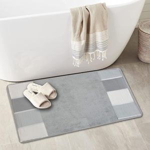 Tappetino da Bagno Grigio di Lusso Contemporaneo, Tappeto Moderno per Doccia, Lavabile, Elegante Arredo Bagno Contemporaneo - Product Image 2