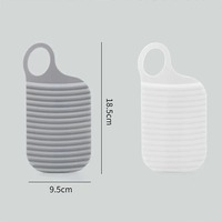 Planche à laver portable mini antidérapante en plastique pour chaussettes, vêtements et linge de voyage