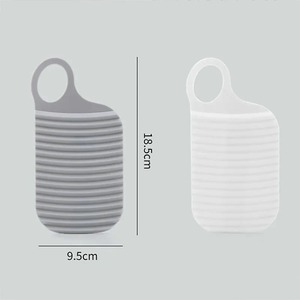Planche à laver portable mini antidérapante en plastique pour chaussettes, vêtements et linge de voyage - Product Image 5