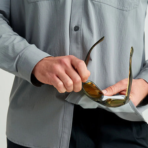 Camisa de Pesca de Manga Larga para Hombre, de Alta Calidad, Elegante, Transpirable, con Protección Solar UPF 50, 100% Poliéster, Personalizable con Logotipo Frontal - Product Image 5