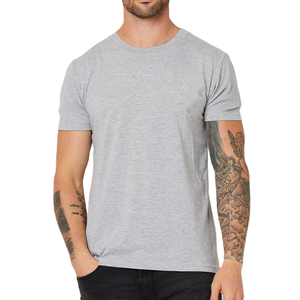 Camisetas de Algodón Orgánico Grueso con Logotipo Personalizado en el Cuello, Camisetas Personalizadas de Alta Calidad, Camiseta Extra Grande para Hombre - Product Image 2