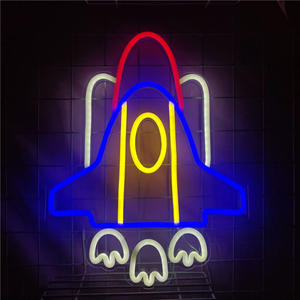 Outdoor acrilico cuore razzo astronave sposami buon compleanno Lets Party LED Neon Sign Light Holiday Party Wedding Decor - Product Image 5