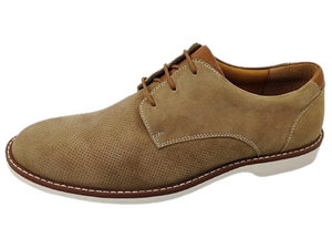 Zapatos Oxford de Gamuza para Hombre con Cordones, Punta Redonda, Suela de Goma Transpirable, Entresuela de EVA, Estilo Casual para Caminar en Todas las Estaciones - Product Image 2
