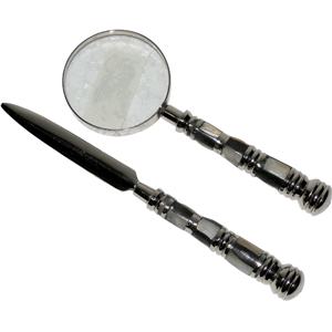 2025 artesanías indias de alta calidad de bronce antiguo lupa de mano Vintage nuevo diseño lectura al por mayor Material de latón - Product Image 1