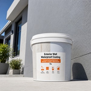 Revestimiento para Paredes Exteriores Ecológico, Impermeable, Resistente al Polvo, con Retención de Color y Fortalecimiento de la Superficie, 1K, Bajo en VOC - Product Image 1