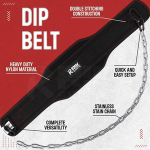 Neoprene Dip Belt Fitness Training Support Neoprene Dip Belt Soft Padded Comfort Design Neoprene Dip Belt - Product Image 3