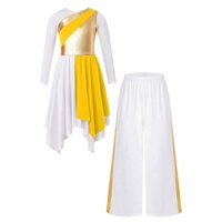 Ropa de Baile para Niñas de 6 a 16 Años, Traje de Danza Contemporánea para Actuaciones, Adoración, Alabanza y Danza Lírica