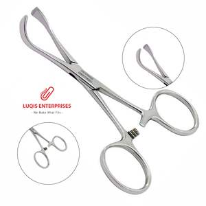 Pince à serviette Lorna Edna à dents non perforantes, en acier inoxydable, instrument chirurgical médical - Product Image 1