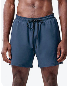 Men's Solid Color ShortsFront drawstring waist shorts Breathable Quick Dry Athletic Shorts Mid Length Casual Style 100%Polyester - Product Image 5