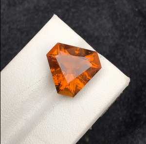 Piedra Preciosa de Citrino Natural Facetada Naranja, Citrino Limpio con Lupa, Piedra Suelta para Fabricación de Joyas, Suministro de Joyería DIY - Product Image 2