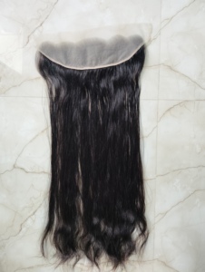 Extensions de cheveux humains naturels indiens Remy 13x6 26" avec dentelle frontale HD - Product Image 1