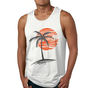 Men's Knitted Mesh Plus Size Athletic <b>Racerback</b> Tank <b>Tops</b> Breathable Gym Workout <b>Tops</b> - Product Image 1