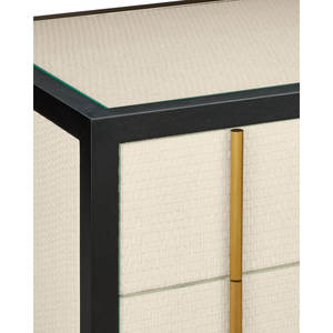 Deanna Raffia nightstand ที่มีการออกแบบที่ทันสมัยสำหรับเฟอร์นิเจอร์ห้องนอน - Product Image 6