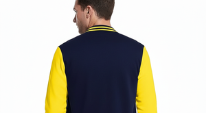 Chaqueta Varsity de Invierno para Hombre, de Alta Calidad, con Parches, Impermeable y Resistente al Viento, con Bordado Frontal Personalizado, Venta al Por Mayor, Libre de Impuestos en EE. UU. - Product Image 3