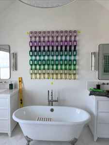 Kit d'accessoires pour sculpture murale en résine en forme de C, composants de décoration intérieure, pièces de chaîne ouvertes en acrylique coloré pour le bricolage - Product Image 6