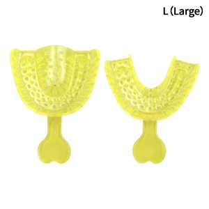 BAFA SURGICAL INSTRUMENTS Juego de 10 bandejas desechables manuales para impresiones dentales de cristal, soportes coloridos para dientes, moldes para adultos y niños (S/M/L) - Product Image 4