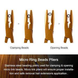 Kit d'outils pour extensions capillaires du fabricant, kit d'outils personnalisés pour extensions capillaires, ensemble professionnel de pinces pour extensions capillaires, 10 pinces de travail - Product Image 6