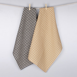 100% coton tissé rayure vérifier conception serviette de cuisine doux confort séchage à absorption rapide multi-usages nettoyage écologique lavage à la main - Product Image 6