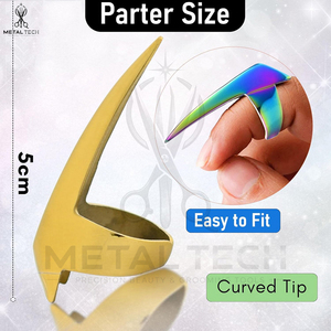 Hair Parting & Sectioning Ring Stainless Steel Finger <b>Tool</b> For Braiding Hair Pick For Precise Durable Product Uses For Salons - Product Image 3