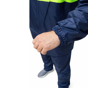 Traje Impermeable y Transpirable para Hombre con Capucha, Mangas Largas, Rayas Reflectantes, Ligero, de Algodón, Formal, para Primavera - Product Image 5
