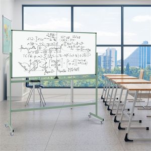 Pizarra Magnética Giratoria de 360 Grados de Doble Cara, 182.88 x 91.44 cm, Pizarra Blanca Móvil con Ruedas y Superficie de Escritura - Product Image 2