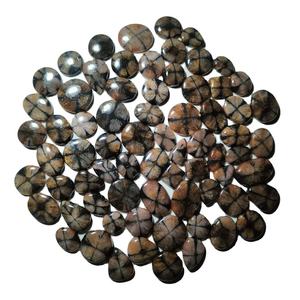 Venta al por mayor de cabujones de ágata chiastolita natural deslumbrantes, pulidos y lisos, piedras sueltas para joyería - Product Image 1