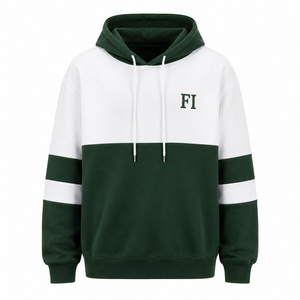 Sweat-shirts à capuche bicolores épais, brodés sur mesure, en molleton de coton, coupe oversize, style streetwear, fournisseur B2B en gros - Product Image 5