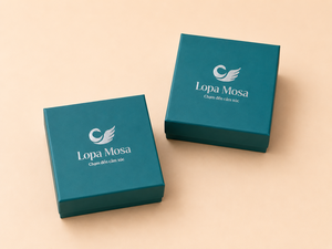 Boîte cadeau rigide de luxe vert turquoise avec logo en feuille d'argent et insert en velours, boîte d'emballage carrée personnalisée pour bijoux, fournisseur Vietnam - Product Image 4