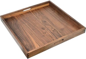 Eco Friendly Acacia Wood Serving Platters Charcuterie Boards Wooden Snack <b>Plates</b> Cookie Appetizer <b>Dinner</b> Platters Dessert Trays - Product Image 4