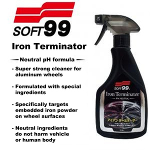 Producto Popular Soft99 Iron Terminator, Limpiador de Ruedas Reactivo para Limpiar Superficies de Ruedas Contaminadas - Product Image 6