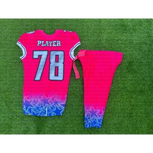 Venta al por mayor de nuevo estilo de tendencia uniforme de fútbol americano de aparejos personalizados sarga bordada ropa de fútbol americano - Product Image 2