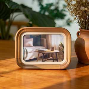 Hand Crafted Natural Wood Photo Frame Set – Minimalist Rustic Picture Display, <b>Table</b> top & <b>Wall</b> <b>Mount</b> Gift-Ready Home Décor - Product Image 4