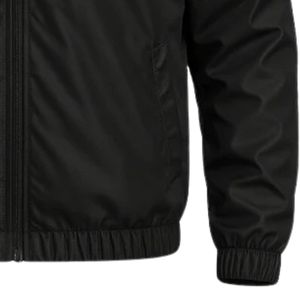 Veste coupe-vent à capuche pour homme, couleur gris olive noir personnalisée, légère, zippée, vêtements de sport décontractés pour l'extérieur - Product Image 3