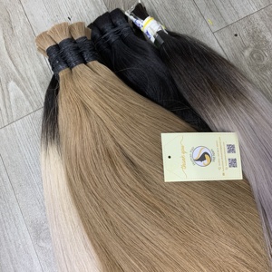 Vente chaude Double Tiré Non Transformés Droite Ombre Vierge Cheveux Cheveux Humains En Vrac - Product Image 2