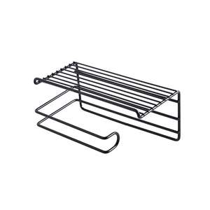 Porte-rouleau de papier mural en fer forgé, sans perçage, pour salle de bain et cuisine, support polyvalent pour la maison - Product Image 1