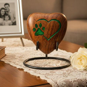 Handcrafted Oak Cremation Urn Box Eco-Friendly Wooden Ashes Urn for Adults by AYAANS - Product Image 3