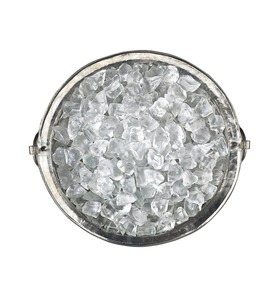 Pot Shape Silver Finished Ice Tubs Suitable For Home Bars Clubs Ice <b>Serving</b> And Events Stylish Beverage Cooling Tubs From India - Product Image 2