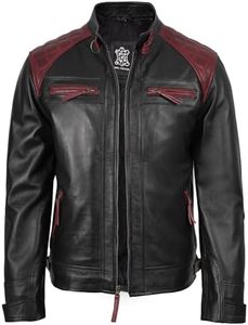 Chaqueta de Motociclista Casual de Piel de Oveja para Hombre, Talla Grande, Cuello Alto, Cierre de Cremallera, Corte Regular, Invierno, Impermeable, Forro Polar - Product Image 1