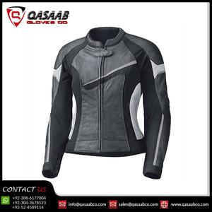 Veste en cuir de style vintage pour femme en noir imperméable au vent réfléchissant Patchwork-Designs Fashionable Racing Suit Motocross - Product Image 5