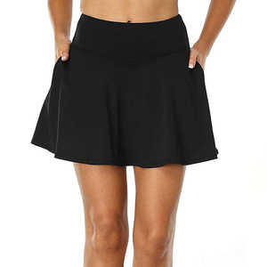 Jupe de sport courte en coton personnalisée pour femme, grande taille, séchage rapide, respirante, avec boutons décoratifs, pour le tennis et le golf - Product Image 5