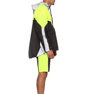 Shorts de survêtement à demi-zip de haute qualité, coupe-vent, style streetwear, vente en gros, shorts légers à capuche pour hommes - Product Image 5