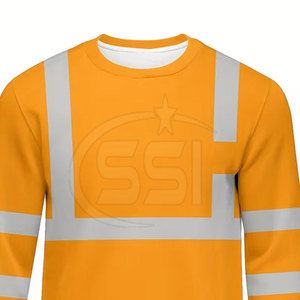 Sweat-shirt de sécurité léger et robuste, classe 2 ANSI, avec LED clignotante, imperméable, haute visibilité, vêtements de travail, mélange de coton doux, logo - Product Image 2