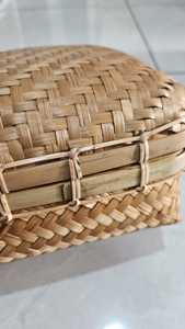 Handwoven <b>Bamboo</b> Food Box Natural Gift Packaging Storage <b>Container</b> Eco Friendly Food Storage Basket Supplier - Product Image 3