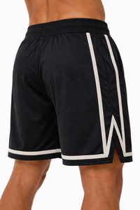Pantalones Cortos de Baloncesto Negros para Hombre, con Cordón Elástico, Uniforme de Cancha, Fabricación de Ropa Deportiva con Marca Privada - Product Image 3