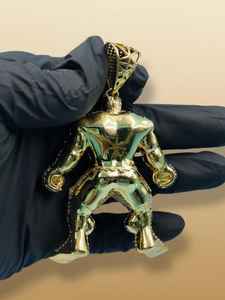 Colgante de Hulk Azul Iced Out de Avengers, Joyería HipHop para Fans de Marvel, Colgante Personalizado de Plata 925 con Carotón para Regalo de Cumpleaños - Product Image 5